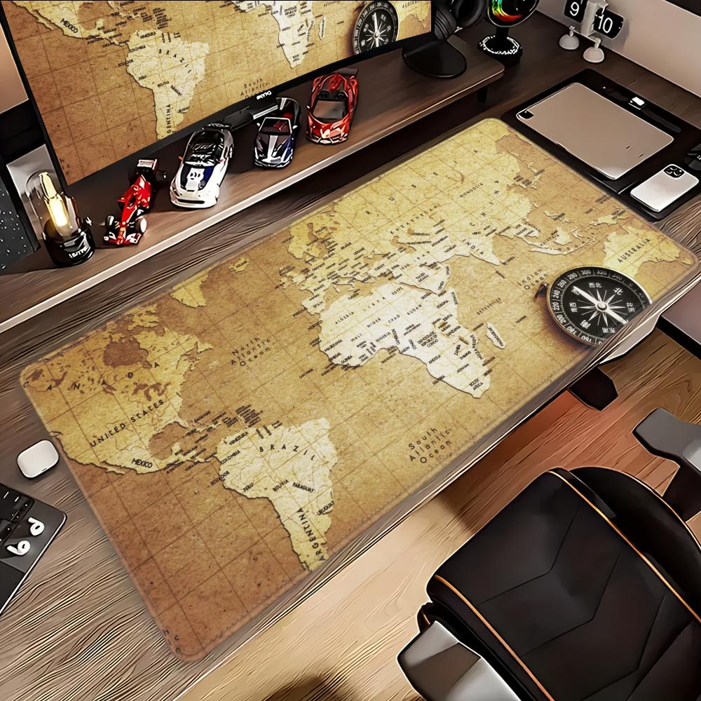 Retro Gaming Desk - Tapis de Souris Gamer XXL 100x50cm,