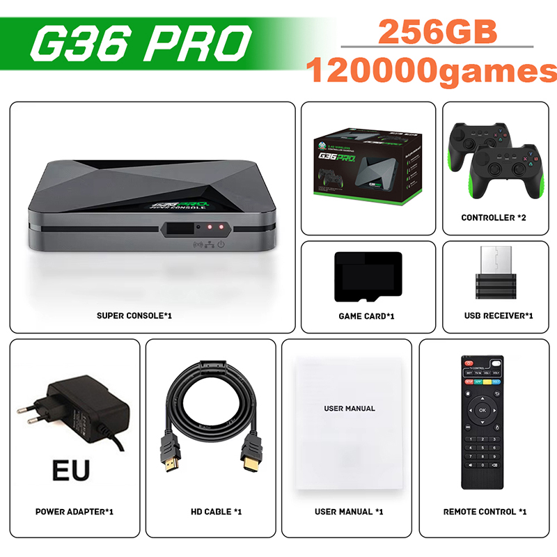 Retro Gaming Tv Box - Console de Jeu Super G36 Pro