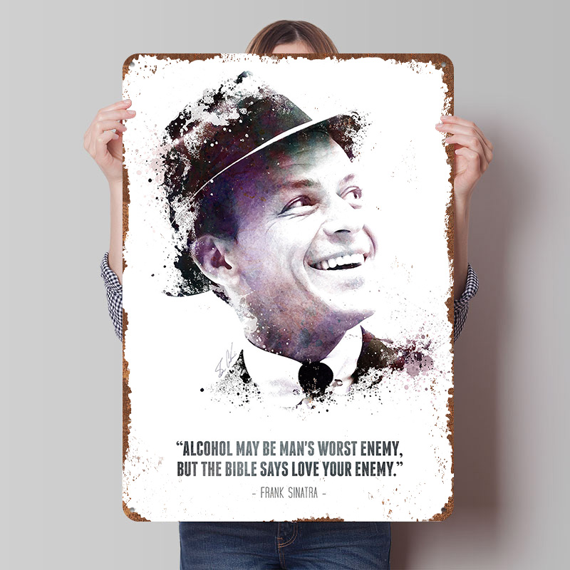 Retro Gaming Quotes - Frank Sinatra et ses citations. Affiches