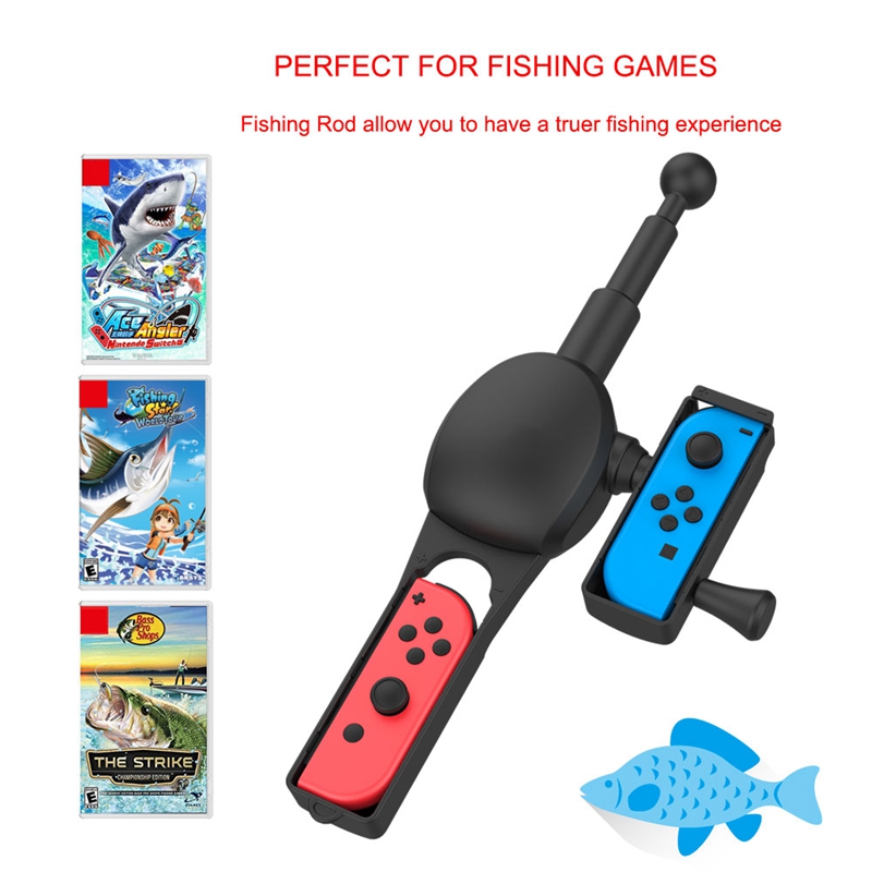 Retro Gaming Console Gun - Canne à pêche pour Nintendo Switch,