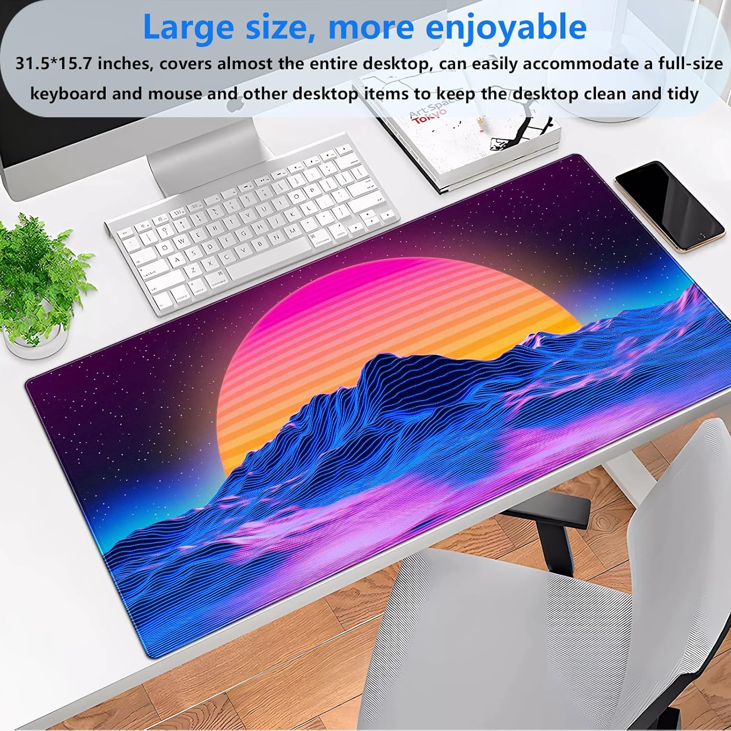Tapis de bureau rétro Synthwav - Retro Gaming Desk avis et prix