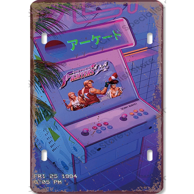 Plaque Métallique Vintage Gami - Retro Gaming For Tv avis et prix
