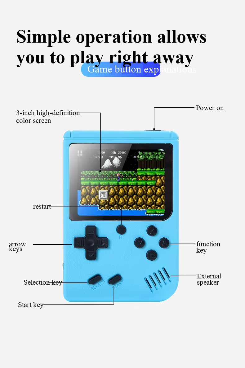 Console de jeux portable rétro - Retro Gaming Play Zone avis et prix