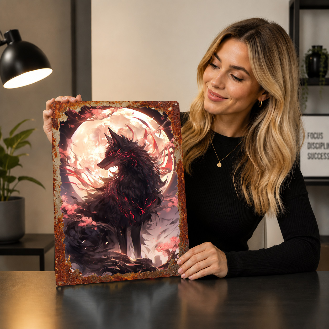 Affiche 3D texturée Kitsune Sa - Retro Gaming Desk avis et prix
