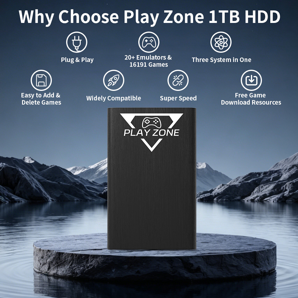 Disque dur portable de jeu Pla - Retro Gaming Play Zone avis et prix