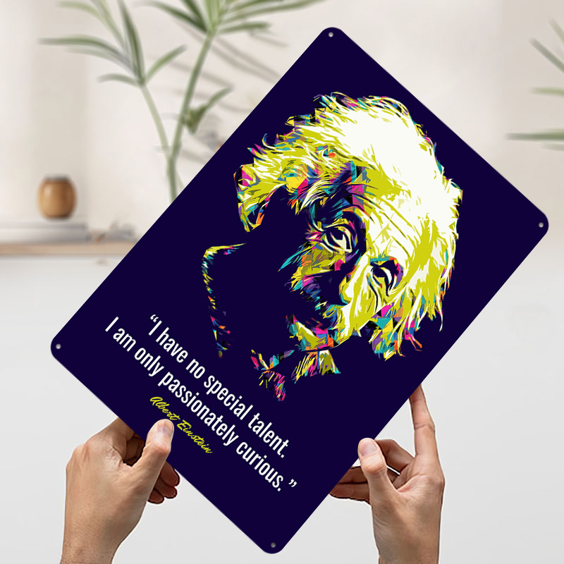Affiches métalliques Albert Ei - Retro Gaming Quotes avis et prix
