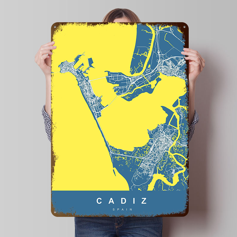CADIZ – affiches en fer blanc  - Retro Gaming Desk avis et prix