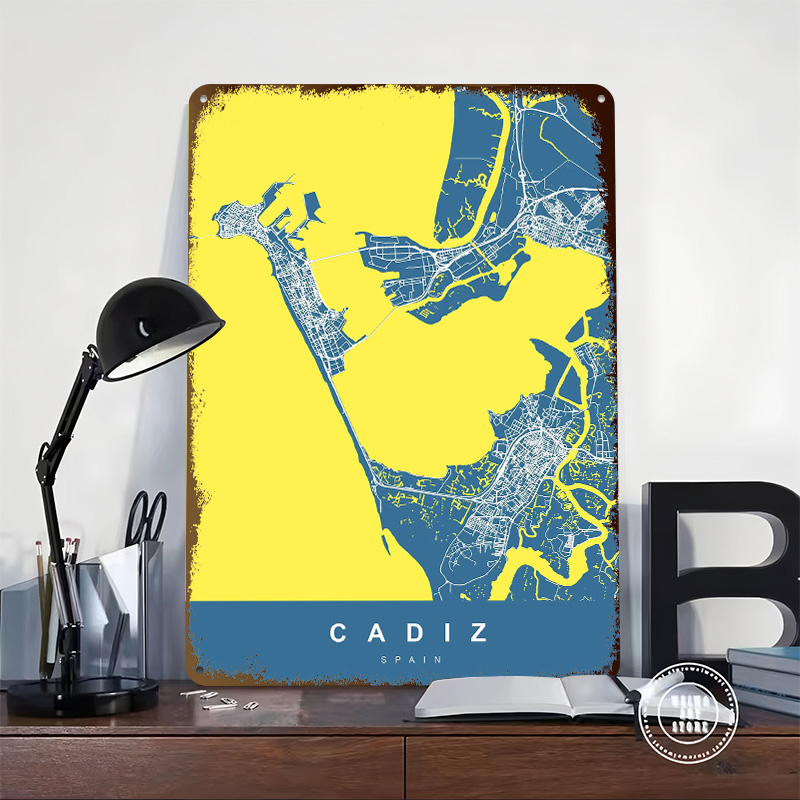 CADIZ – affiches en fer blanc  - Retro Gaming Desk avis et prix