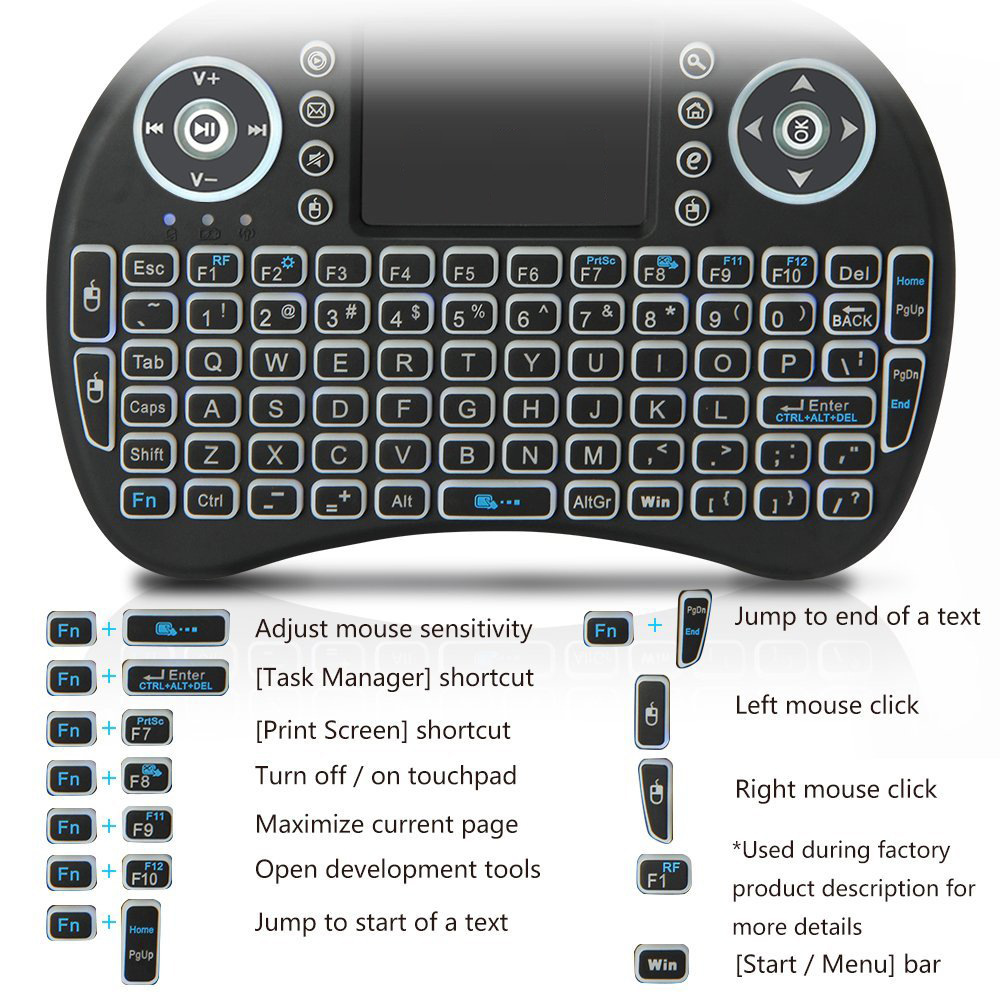 Mini clavier sans fil rétroécl - Retro Gaming Tv Box avis et prix