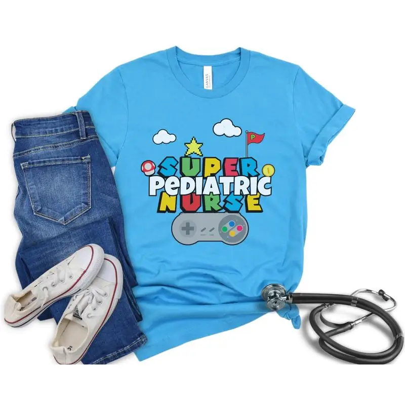 T-shirt d'infirmière pédiatriq - Retro Gaming Gifts For Men avis et prix